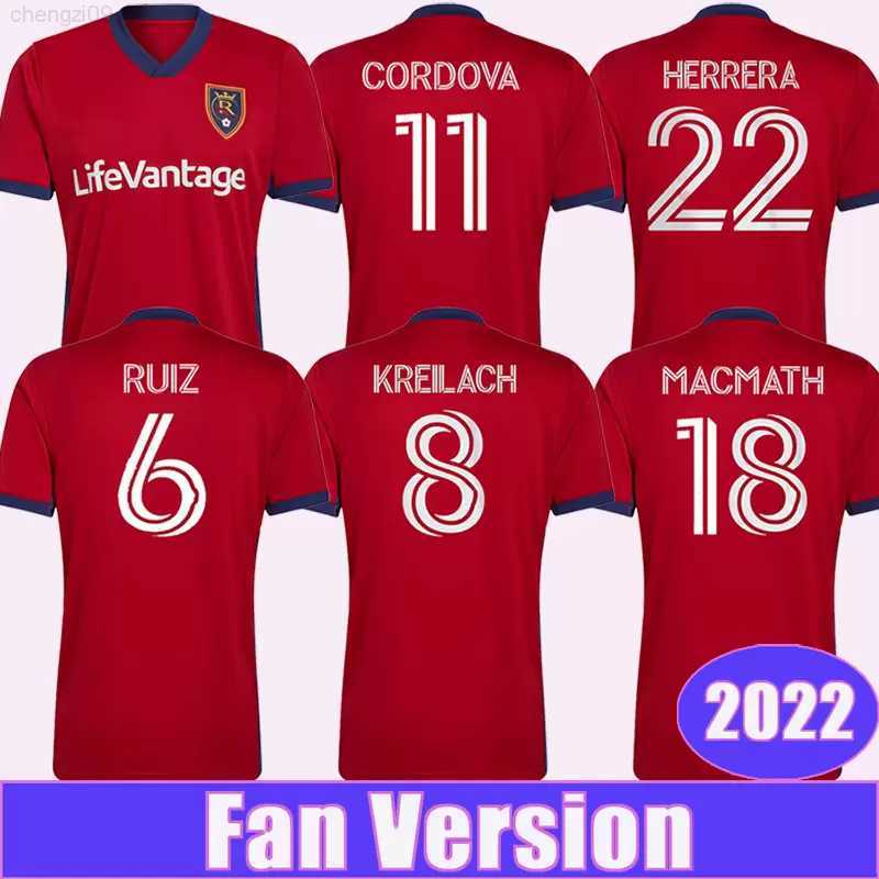 

Real Salt La ke 22 23 Soccer Jersey 6 Pablo Ruiz 8 Damir Kreilach 7 Bobby Wood 18 Zac MacMath 22 Aaron Herrera 2 Andrew Brody 4 Johan Kappelhof 15 Justen Glad 20 Erik Holt, Colour