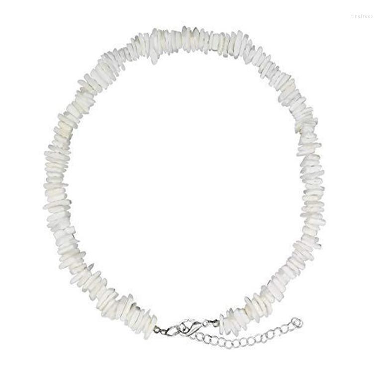 

Choker White Conch Necklace For Women Hawaiian Beach Adjustable Girls Men Boys
