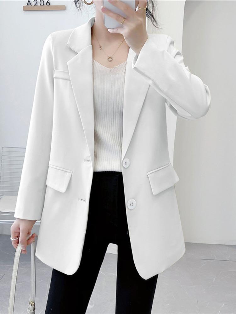 

Pants Casual Blazers Women Streetwear Allmatch Chic Fashion Elegant Casual Fashion Simple New Office Lady Outerwear New 2022, Khaki