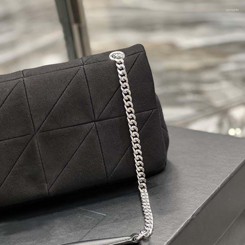 

Backpack Style Handbags Hobo Shoulder Bags For Women Cross Body Canvas Chest Pack Crsytal Chain Purse Lady Messenger Bag Satchel Waterproof, Black