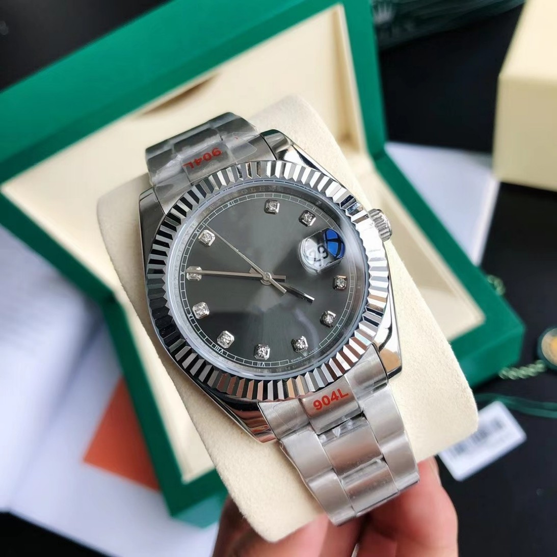 

AAA Luxury designer women men's watch automatic 41MM36MM dial 904L stainless steel fashion classic style luminous sapphire watch oyster series 2023, Style 10 watch+original box