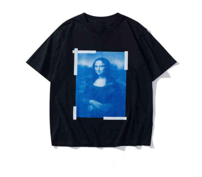 

Fashion Quality Mens Mona Lisa Printing Tee Womens Summer Luxury Designer Tshirt Casual Streetwear Shirt6880481, Champagne