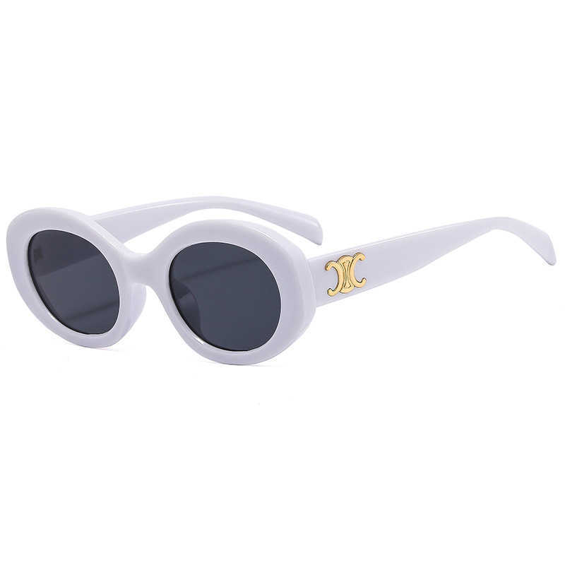 

CL's triumphal arch net red oval white sunglasses 3671
