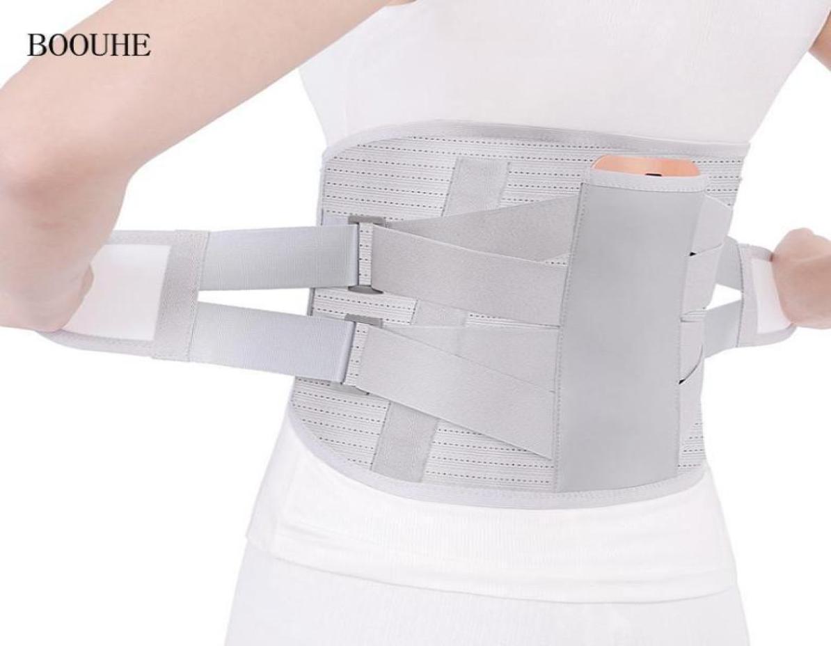 

Lumbar Support Belt Disc Herniation Medica Strain Pain Relief Waist Back Spine Brace Men Adjustable Elastic Fixed With 3 Pads7645800, Black