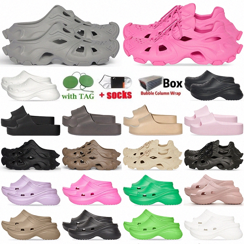 designer femmes mens pour chunky sandales trous caoutchouc mousse chaussures de plage d'été triple noir taupe doux hd sandale pantoufle piscine d