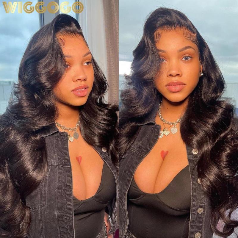 

Wiggogo 40 Inch 13X6 Hd Lace Frontal Wig Body Wave 13X4 Front Human Hair Wigs Deep Glueless 5X5 Closure, Picture shown