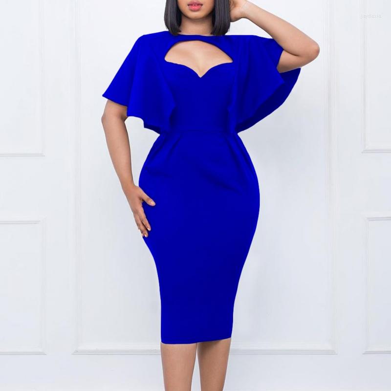 

Casual Dresses 3XL Big Size Spring Summer Women Elegant Office Ladies Midi Hollow Out Neck Female Fashion Sexy Work Pencil Dress, Red