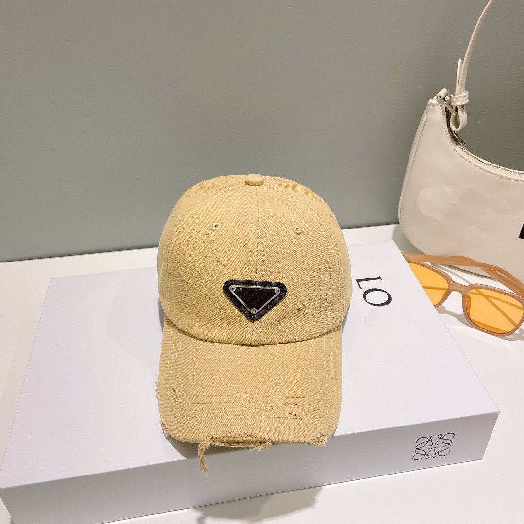 

Luxury Ball Caps For Women Luxury Frayed Washed Cotton Cow Boy Cap Letter P Casual Adjustable Hat, Red