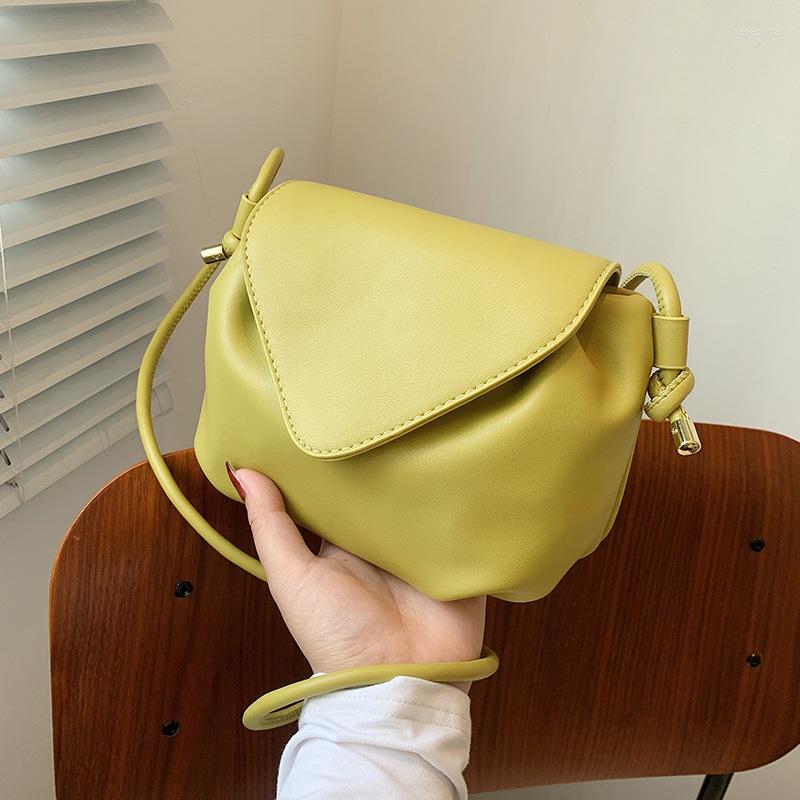 

Evening Bags Fashion Luxury Shoulder Cloud Square Women Underarm Crossbody Bag Female Soft PU Leather Handbag Simple Solid Lady Purse, Green