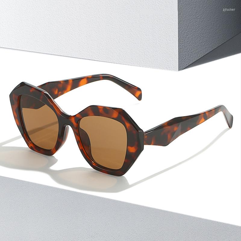 

Sunglasses 2023 Geometric Square Woman Vintage Retro Sun Glasses Female Fashion Luxury Polygon