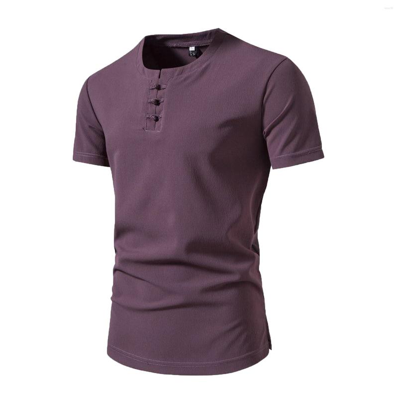 

Men's T Shirts Brand Quality Cotton Men T-shirt Neck Fashion Design Slim Fit Solid T-shirts Male Tops Tees Short Sleeve Shirt For, White