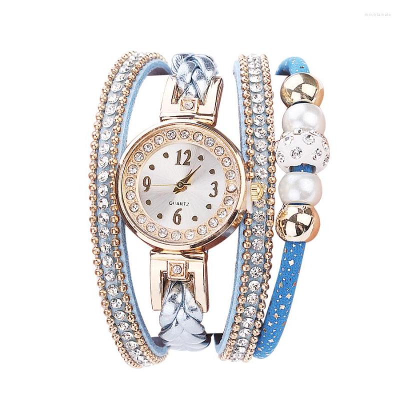 

Wristwatches Woman Fashion Quartz Casual Leather Band Analog Round Wrist Watch For Women Free Shiping Zegarek Damski
