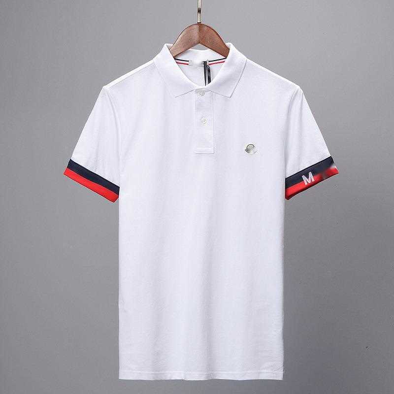 

Men' POLO shirt designer quality summer new lapel beaded cotton high-grade men' short-sleeved T-shirt, Gray