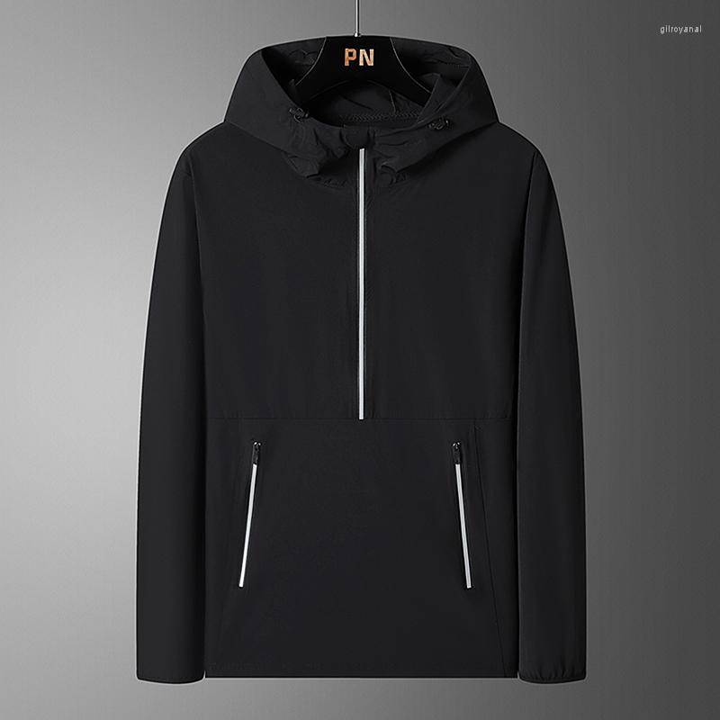

Men's Jackets KRCVES Spring And Autumn Korean Sports Versatile Hooded Jacket Men'S Fashion Leisure Outdoor Long Sleeve Sunscreen, Green
