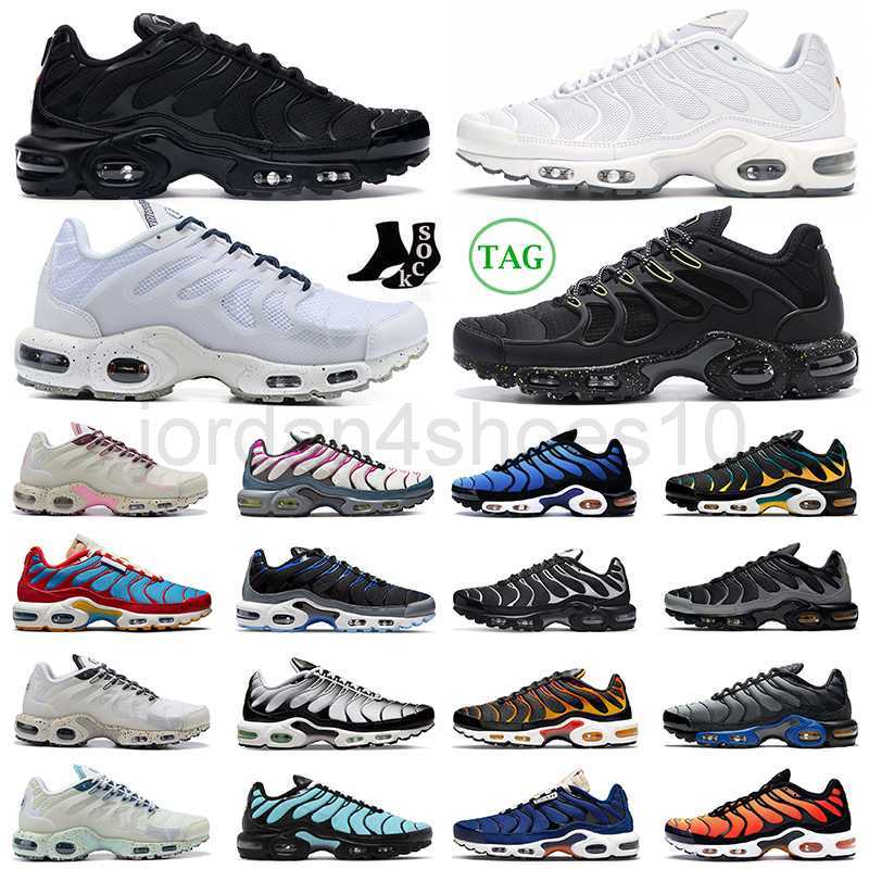 

High Quality Tn Plus 3 Running Shoes Tn Mens Women Triple White Black Laser Blue Volt Glow Oreo Womens Breathable Sneakers Trainers Outdoor 2.5, 46
