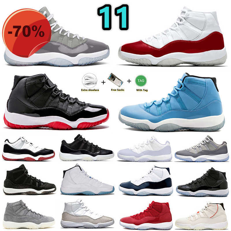 

Sandals With Box 11 11s mens basketball shoes Cherry Cool Cement Grey gym red Legend Blue Pantone UNC Jubilee Bred Concord Midnight Navy low Yellow Snakeskin men women, 36