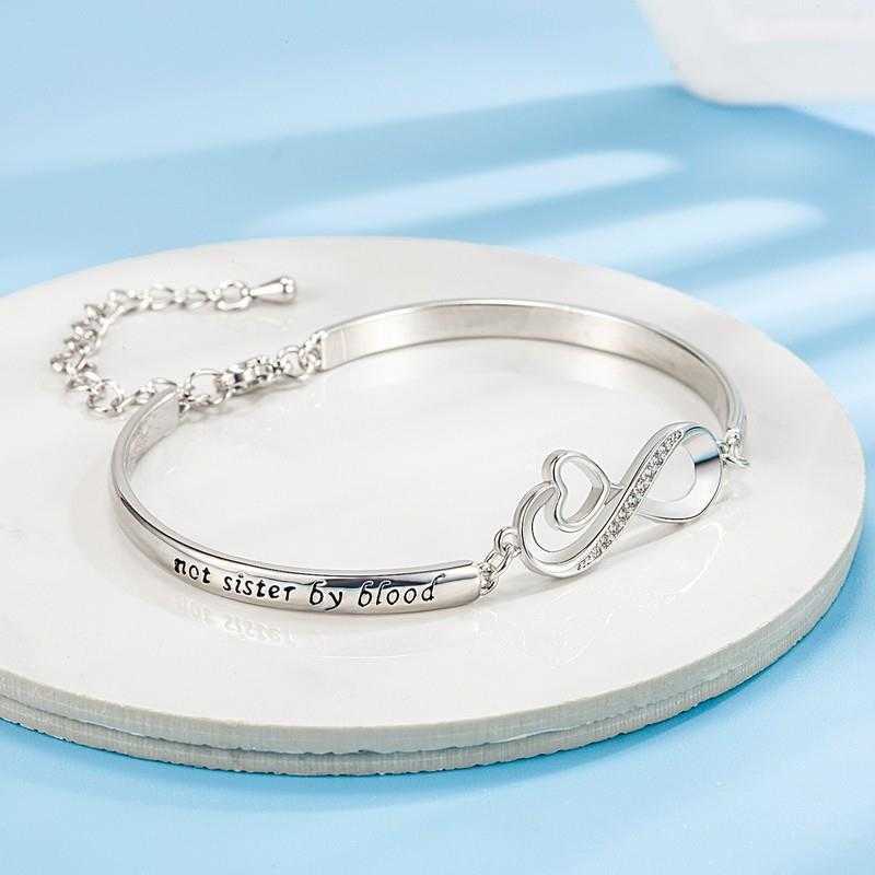 

Creative Fashion Design Infinite Love Wristband Bracelet Womens Trend Diamond Mobius 8 Word