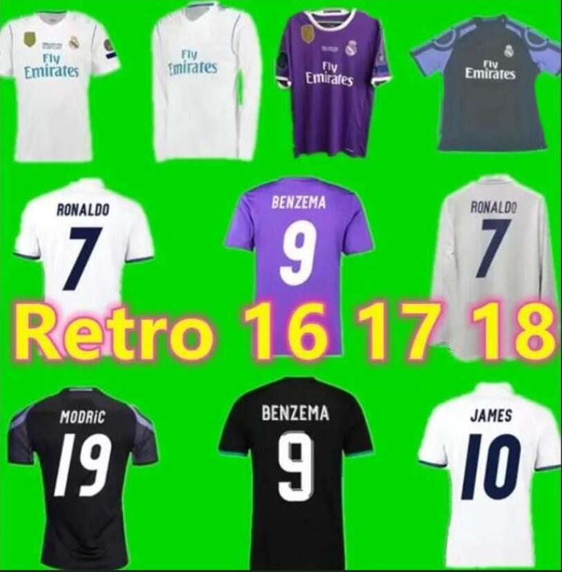 

2016 2017 2018 real madrids soccer jersey 16 17 18 BALE BENZEMA MODRIC Retro football shirts Vintage ISCO Maillot SERGIO RAMOS MARCELO Camiseta long and short shirt