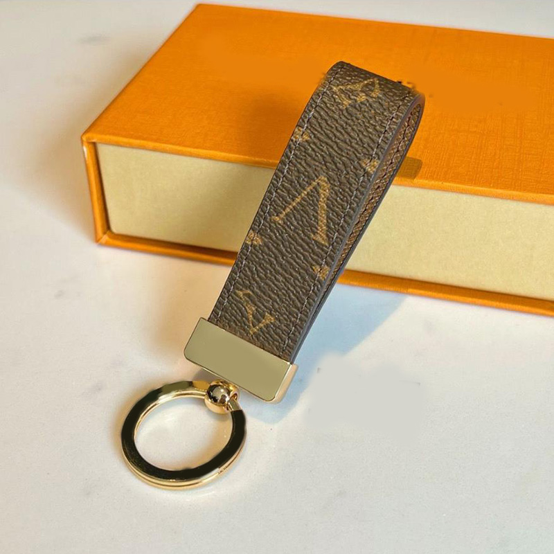 

classic L letter keychain wallet Fashion keyring For Couples Genuine Leather Mens car Key chain Womens key ring Creative Vintage key holder