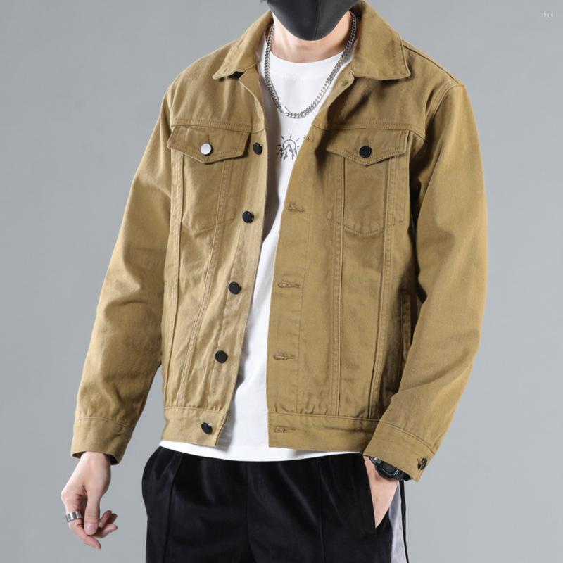 

Men's Jackets 2023 Brand Jacket Denim And Korean Men Casual Men's Trend Youth Fashion Spring Loose Autumn, Black