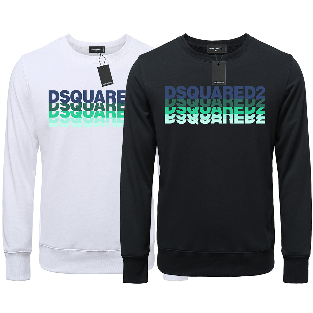 

DSQUARED2 Casual Fashion Trend Pullover Simple Classic Letter Print Couple Unisex Sweatshirt DSQ2 Street Fashion Crew Neck Top Quality Cotton Sweatshirt WY755, As shown