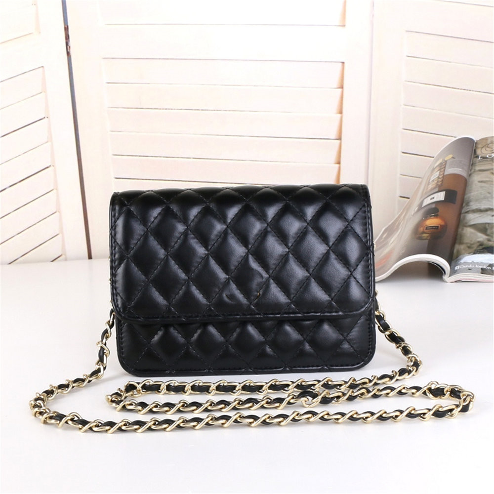 

designer bag Women caviar Shoulder Bags Cross Body Chain handbag Clutch Flap Totes Bags Wallet Check Velour Thread Purse Double Letters Solid Diamond Lattice 9001