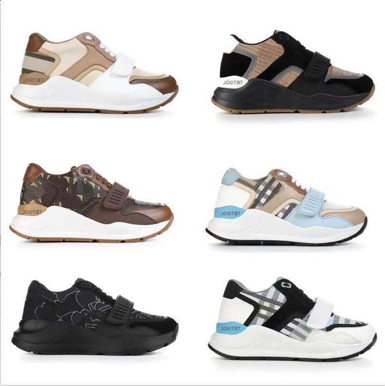 

Designer Shoes Vintage Check Sneakers Men Women Hool Loop Platform Sneaker Suede Leather Trainers Black White Mesh Runner Shoes NO281, 22