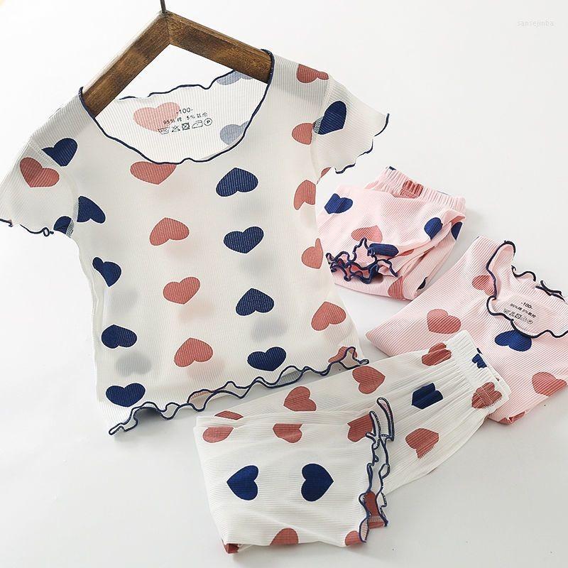 

Clothing Sets Summer Baby Girls Clothes Set Thin Casual Toddler Costume Short Sleeved Suit Printing Cute Children Tees Pants Two-piece, Randomboy