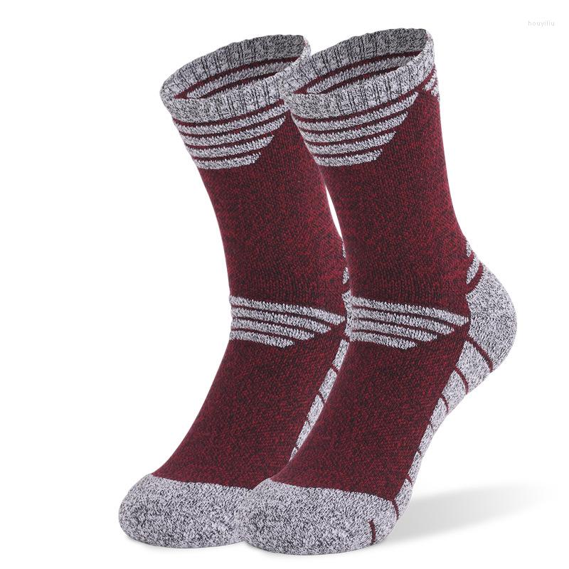 

Sports Socks Thickened Towel Bottom Outdoor Mountaineering Running And Hiking Odor Resistant Sweat Absorbing Medium, Dark grey