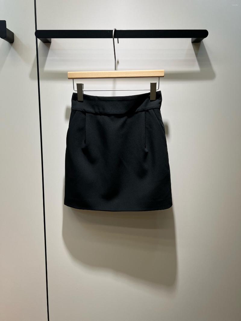 

Skirts Suit High Fanny Pack Hip Half Skirt Minimalist Fashion, Black
