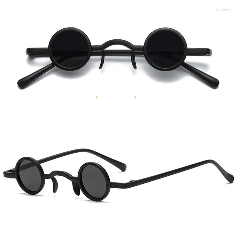 

Sunglasses Plastic Punk Vintage Woman Brand Designer Mirror Sun Glasses Female Retro Small Round Classic Hip Hop