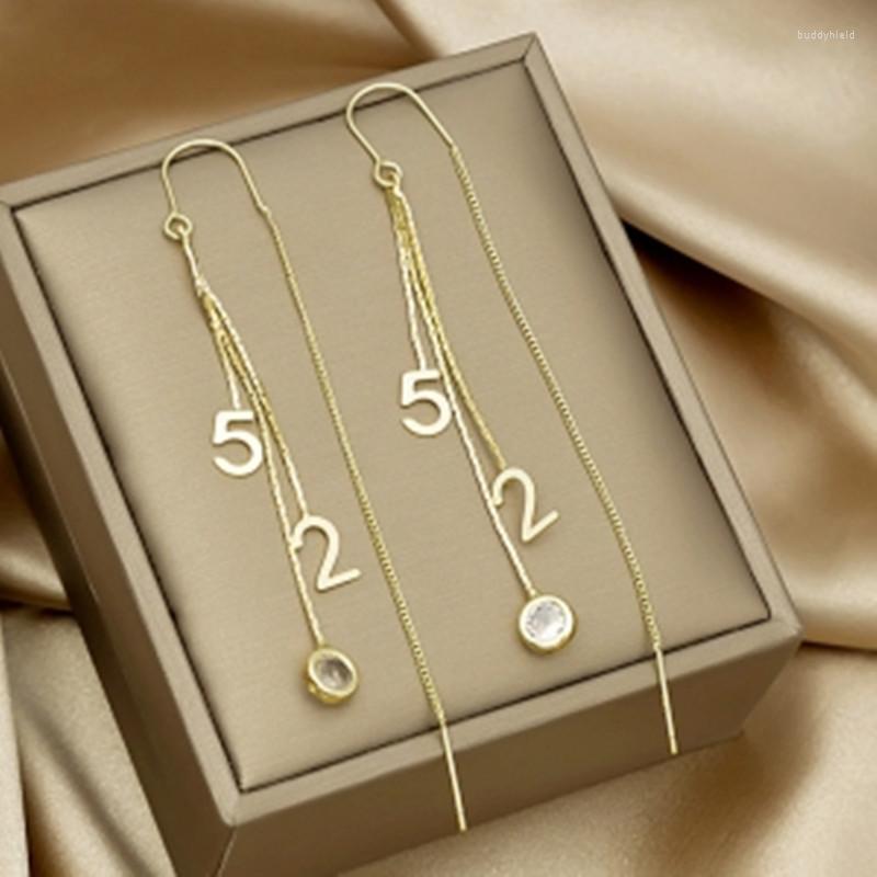 

Dangle Earrings Trend Long Drop Simple Fashion Geometric Metal Temperament Personality Wild Ladies Earring Jewelry