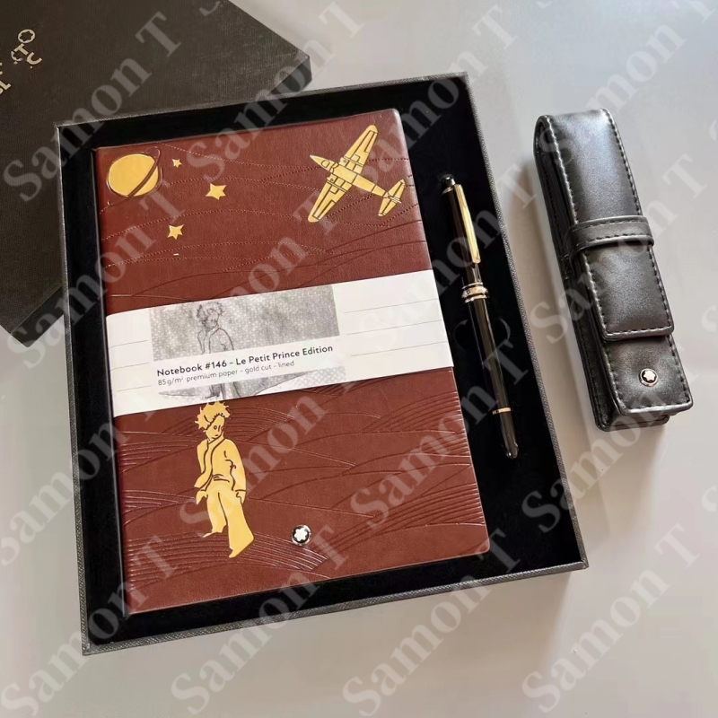 

Senior Designer M Business Notebook #146, PU Leather Notebook Set, A5 Fixed Page, Business Classic Signature Pen, Father's Day Gift