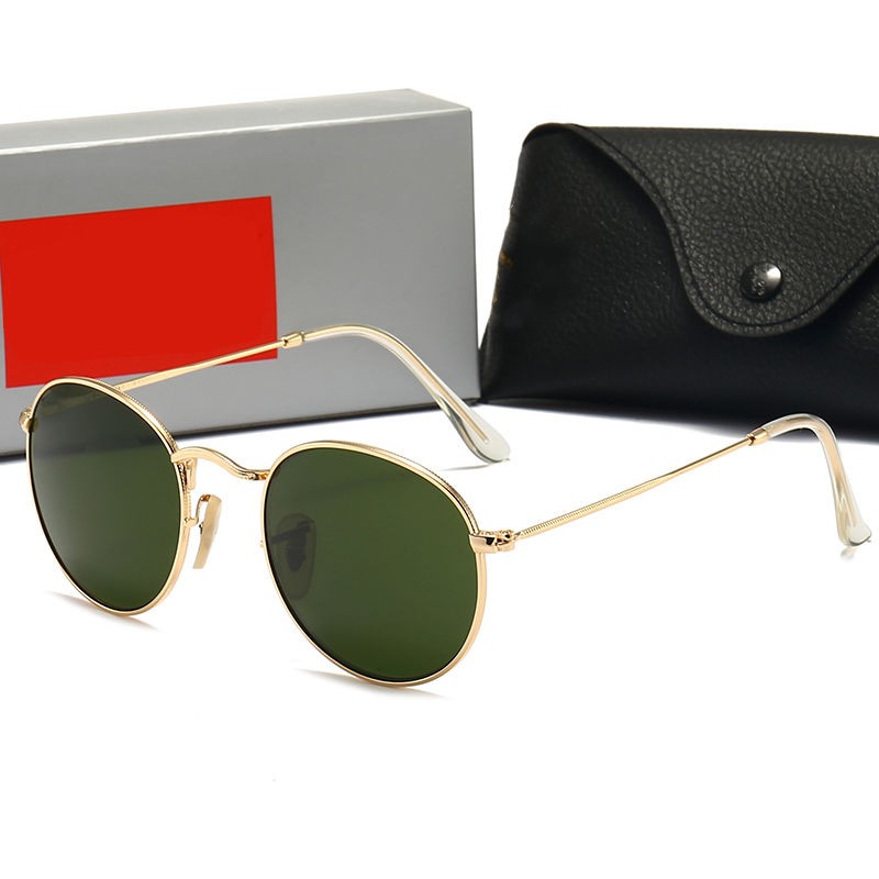 

Designer Sunglass Men Women Sunglasses Adumbral Goggle UV400 Eyewear Classic Brand Eyeglasses 3447 Female Band Ray Sun Glasses Metal Frame Bans Case with Box