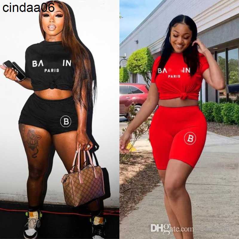 

Retail Famous Brand Womens Tracksuits Designer Clothing Plus Size 3xl 4xl 5xl Letter Print Short Sleeve T-shirt And Shorts Two Piece Set, White