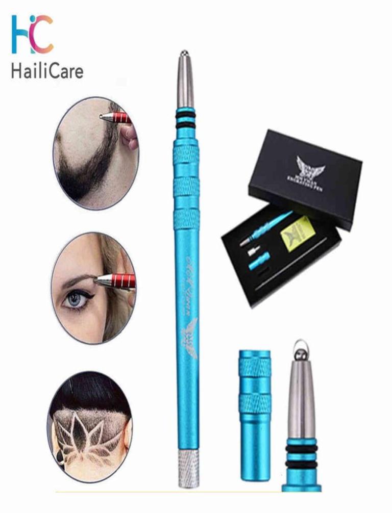 

Scissors Tattoo Style Engraving Pen Magic Beard Trimmer Mustache Shaving Back Head Hair Carving Salon Styling Tool2062276