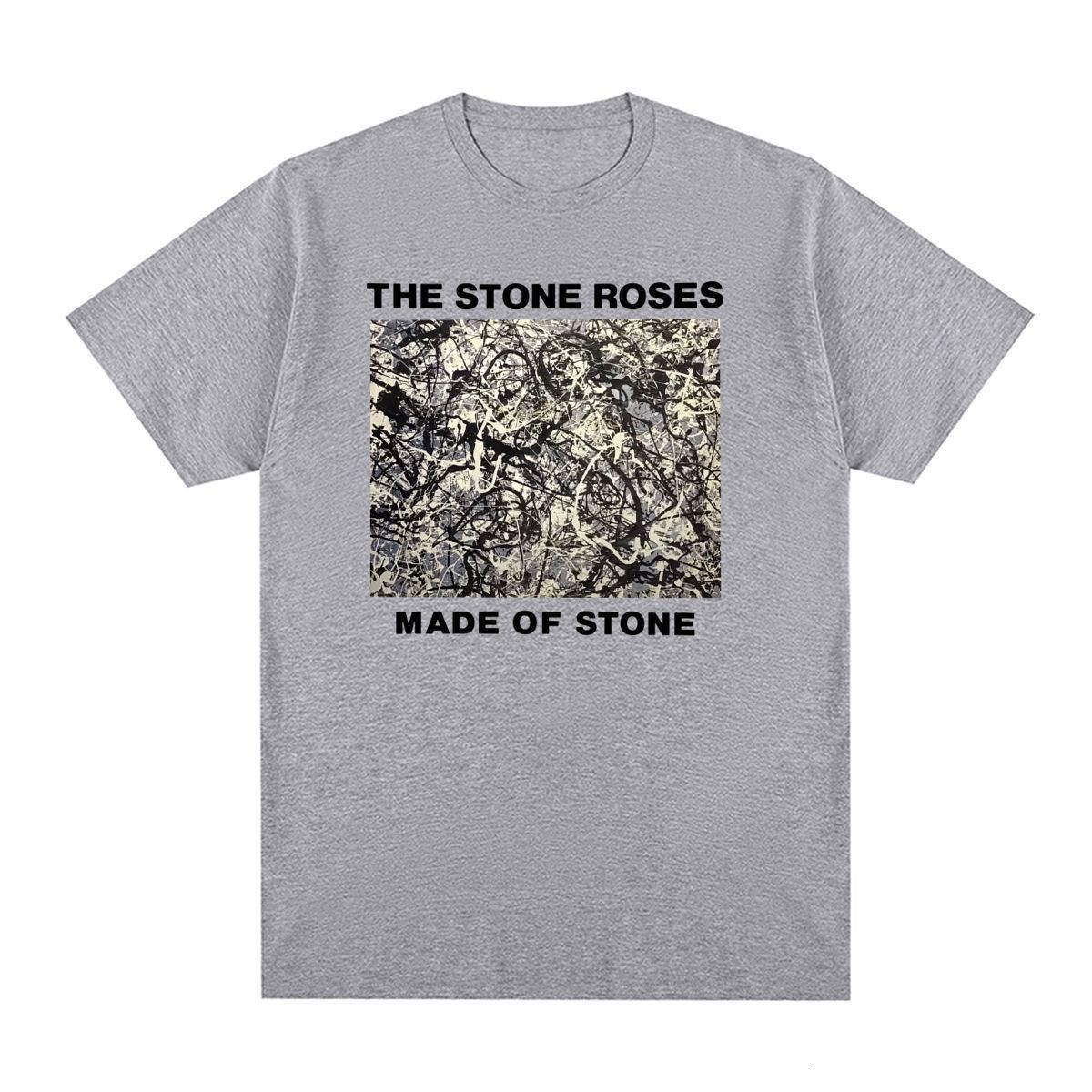 

Men's T-Shirts The Stone Roses Vintage T-shirt Album Cover Wanna Be Adored Cotton Men T shirt Tee Tshirt Womens Tops 230509, Gray