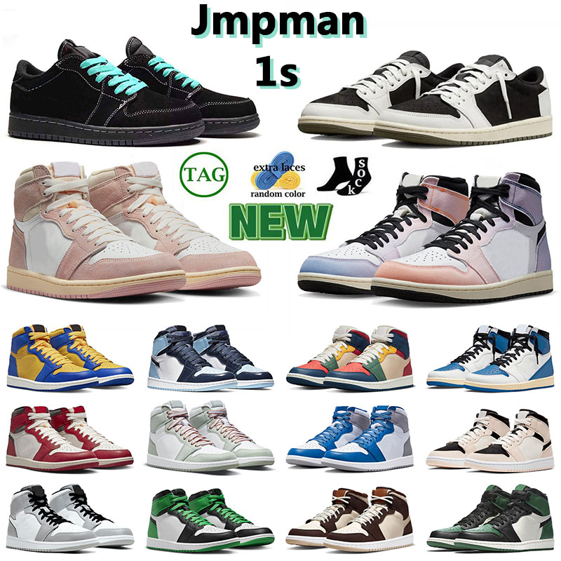 

wholesale top designer trainers Men Women Basketball shoe 1s Lucky Green Grey Camo Chicago Washed Pink Skyline Mid Carbon Fiber Olive Black Phantom Fashion Sneakers, 36-47 patent royal blue