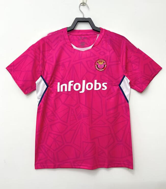 

2023 2024 Porcinos FC soccer jerseys 23 24 sevens Kings League Chicharito Ronaldinho pique football shirts Home Pink shirts, Black