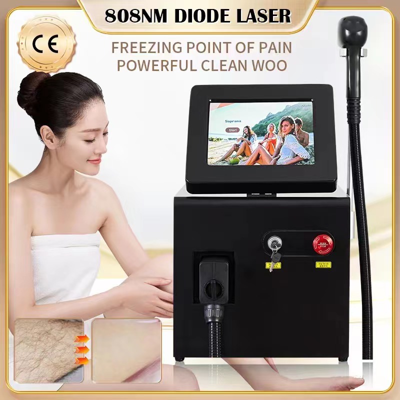 

808 diode laser permanent hair removal instrument Skin whitening Skin stretching beauty instrument