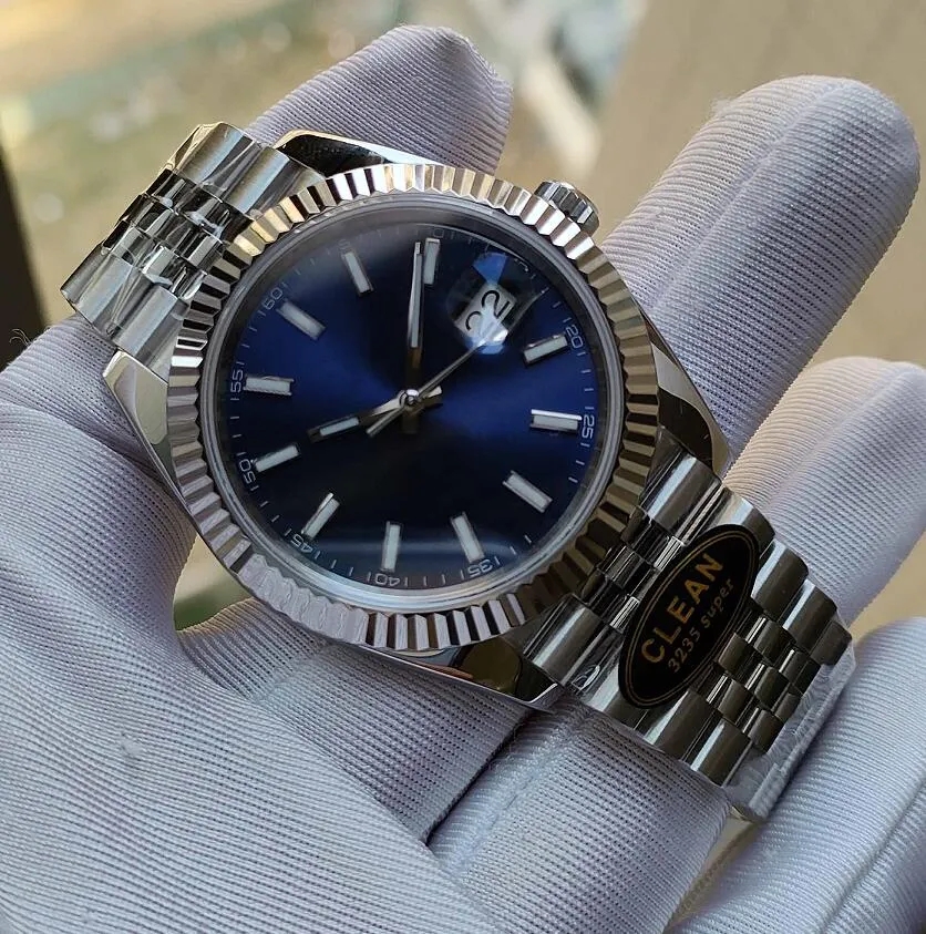 

Hot selling watch 41mm 2813 automatic movement color dial date Men's 904L steel sapphire waterproof luminous watch