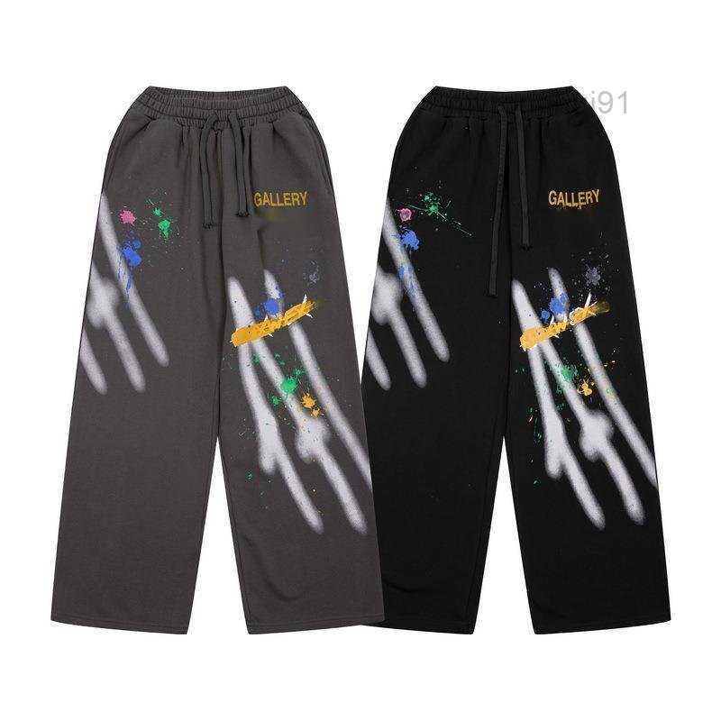 

Trendy New Pants Fashion Niche Dept Graffiti Splashed Ink Men's Long Winter Autumn Sanitary sweatpants V7G4{category}, Grey