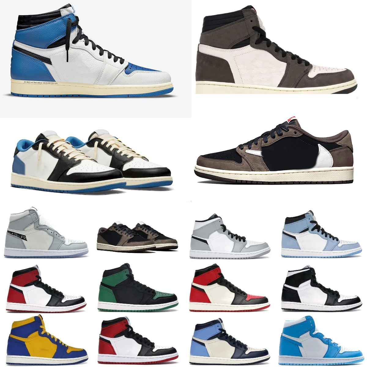 

Jumpman 1 Basketball shoes OG High 1S UNC Patent Leather Hyper Royal Mocha Homage To University Blue Sport Designer Sneakers Trainers 36-48, 36-47 seafoam