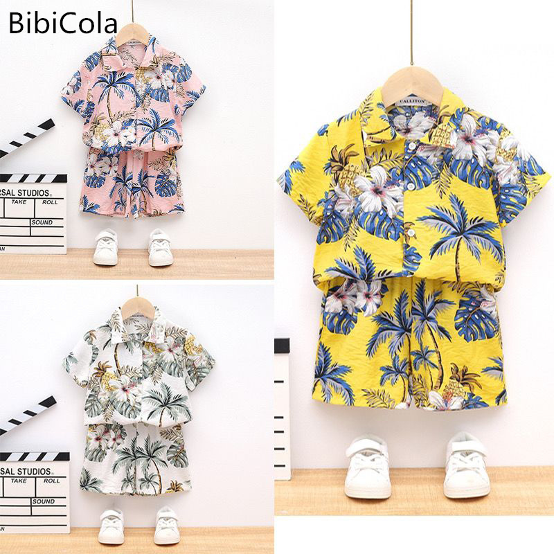 

Sets Suits 2023 Ice Silk Cotton Boys Summer Fashionable Baby Children s Leisure 2 piece set 1 6 years old 230508, Pink