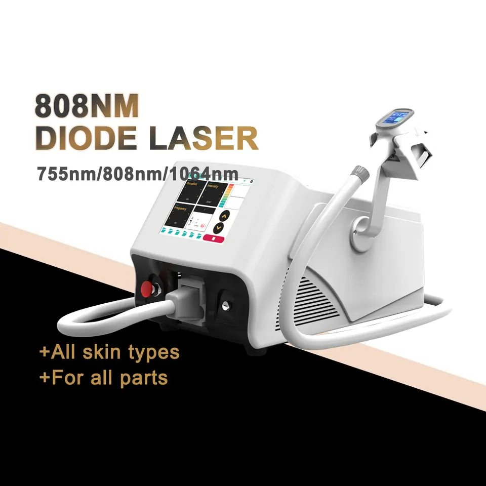 

Diode Laser Hair Removal machine 755nm 808nm 1064nm 1000W Three wavelengths 20 million Shots 3 waves Cold Painless 808nm Lazer device Triple Wave