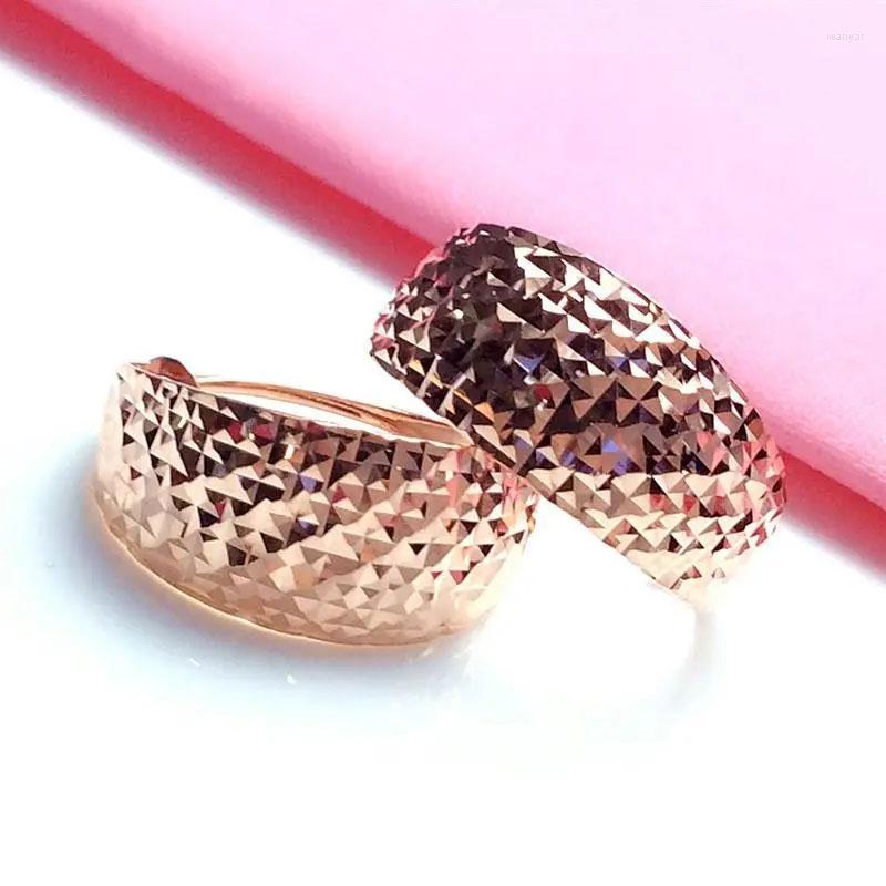 

Dangle Earrings Design 585 Purple Gold Plated 14K Rose Shiny Gypsophila For Women Glamour Luxury Party Jewelry Gift