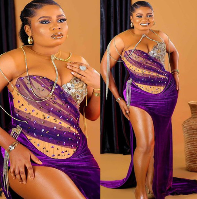 

2023 May Aso Ebi Purple Velvet Prom Dress Beaded Crystals Sheath Evening Formal Party Second Reception Birthday Engagement Gowns Dress Robe De Soiree ZJ211, Champagne