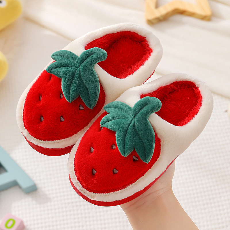 

Slipper Ins Baby Home Slippers Girls Cartoon Shoes Winter Kids Indoor Slippers Baby Warm Faux Fur Child House Fruit Cute Party 230509, Yellow1