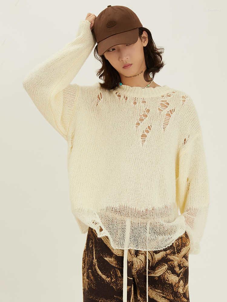 

Men' Sweaters Men' Fg0764 Fashion 2023 Runway Luxury European Design Party Style Clothing, White