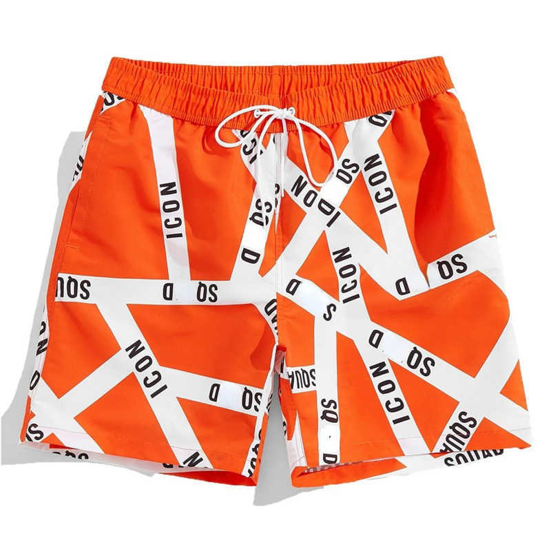 

plus size  beach pants fashion shorts men D2 designer shorts casual straight pants icon print mam sports swimming nylon quick drying short trousers, 14